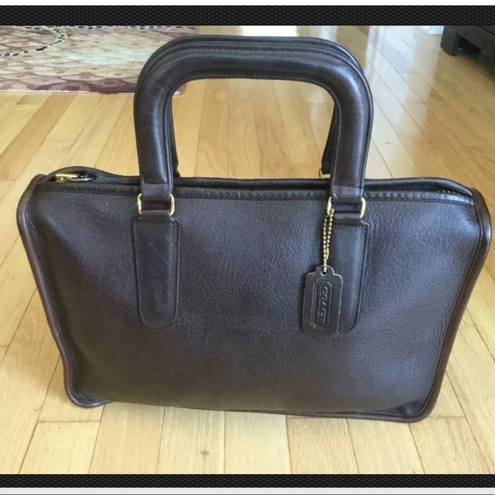 Coach Classic  1980’s Business Satchel In Brown